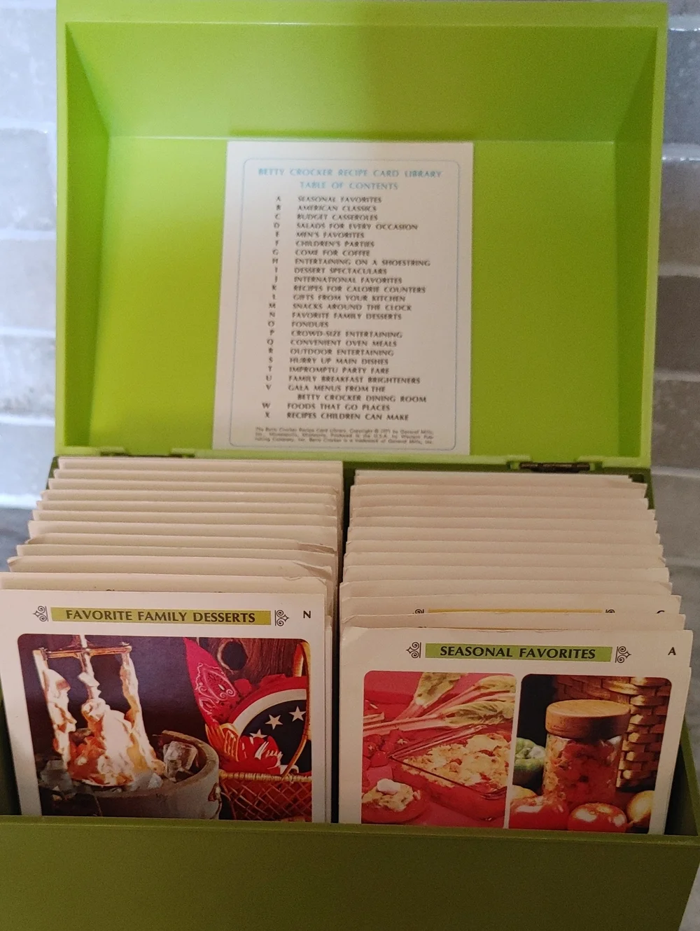 Vintage Betty Crocker Recipe Card Library Complete